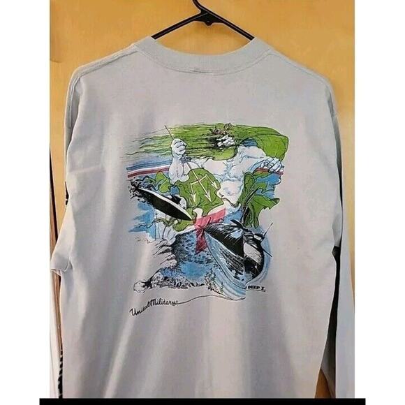 Silent Deep I United Military Single Stitch Shirt SSBN-629 VINTAGE XL - Picture 1 of 7